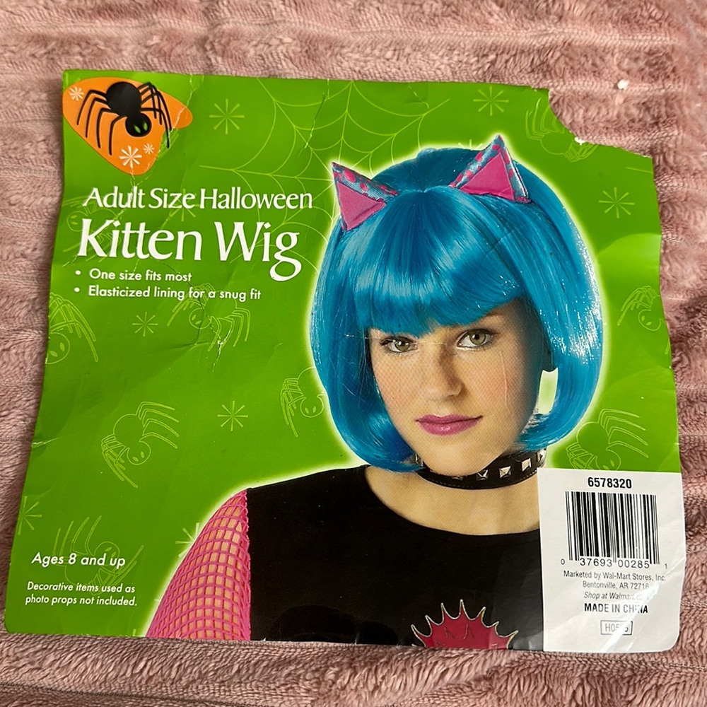 Blue Kitty Wig